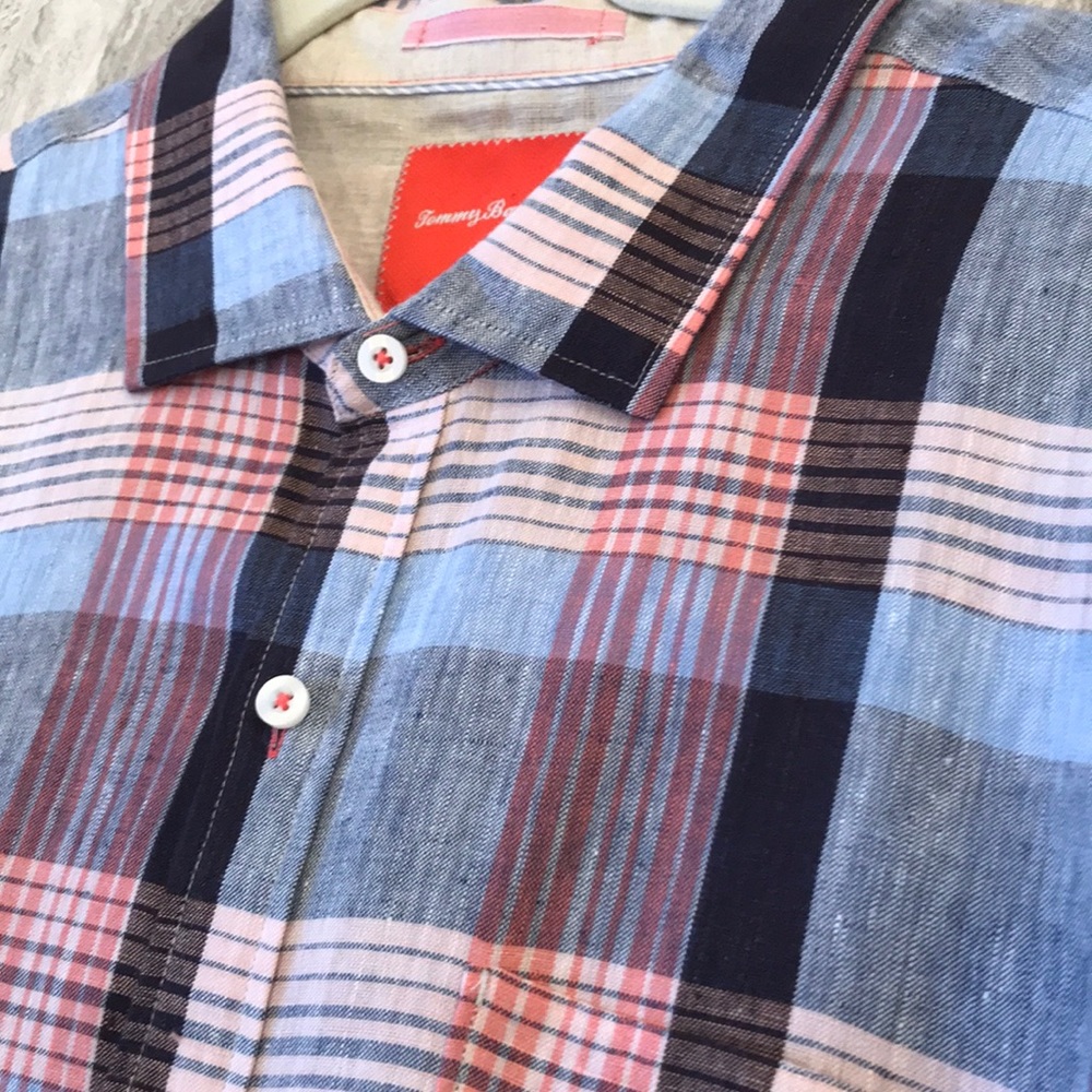 Tommy Bahama long sleeve button Linen up shirt